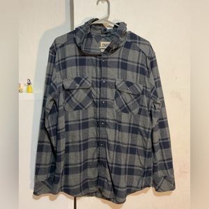 TNA ARITZIA boy friends fit buttons up shirt hooded:Box L04: